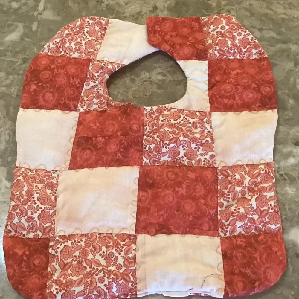 NWOT. Hand Crafted Quilted Reversible Baby Bib. $12 ea. or 3/$25